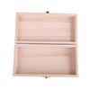 Pure Seek Wooden Box Wood Grain Retro Decorative Accessories Containing