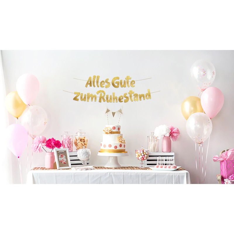 Happy Retirement Glitter Banners Happy Retirement Party Supplies