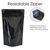 Rightpak Stand Up Pouches 100 Pieces 13cm x 21cm, Black