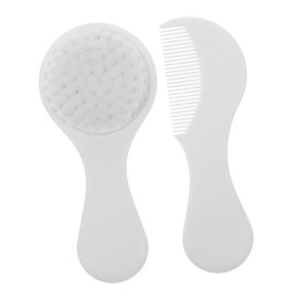 KOMBIUDA Soft Hair Brush Set Cradle Cap Brush Newborn to Toddler Gentle Bristles Hair Comb Essential Grooming Kit