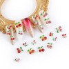 60 Pcs 3D Nail Rhinestones, Cherry Nail Charms Fruit Luxury