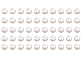 50pcs Round Sewing Pearl Buttons 6MM Resin White Sewing Button for Clothes
