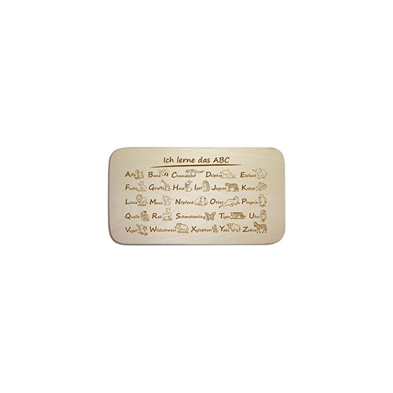 Breakfast Board 'ABC Alphabet' 22x12 cm – Back To School
