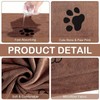 Pnoyws 2 Pack Dog Towels, 50 x 100cm Super Absorbent