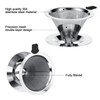 Kasanni Coffee Filter, Stainless Steel Coffee Filter, Reusable Coffee Filter,