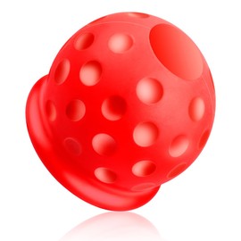 Lotsdonxia Soft Rubber Trailer Ball Head Cover Durable Protection for 50mm Hitch Balls for Abrasion-Resistant Dust-Proof Sleek Design Enhanced Style (Red)