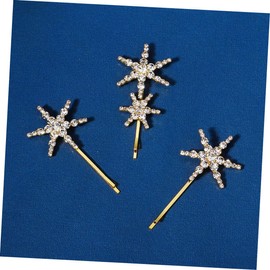 VICASKY 1Set Bling Rhinestone Hair Clips for Women Stylish Star Barrettes Elegant Hair Decorations for Parties Weddings Daily Wear