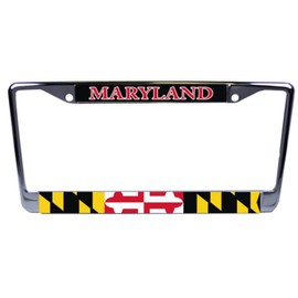 Maryland State Flag MD Univ. of Maryland License Plate Frame 6"x12" Made in USA