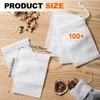 100PCS Reusable Tea Filter Bags with Drawstring, Tea Bag Empty,