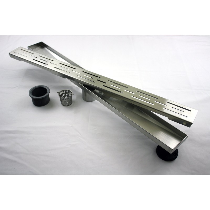 Novalinea ZA Linear Shower Drain - 32 Inch Brick Pattern