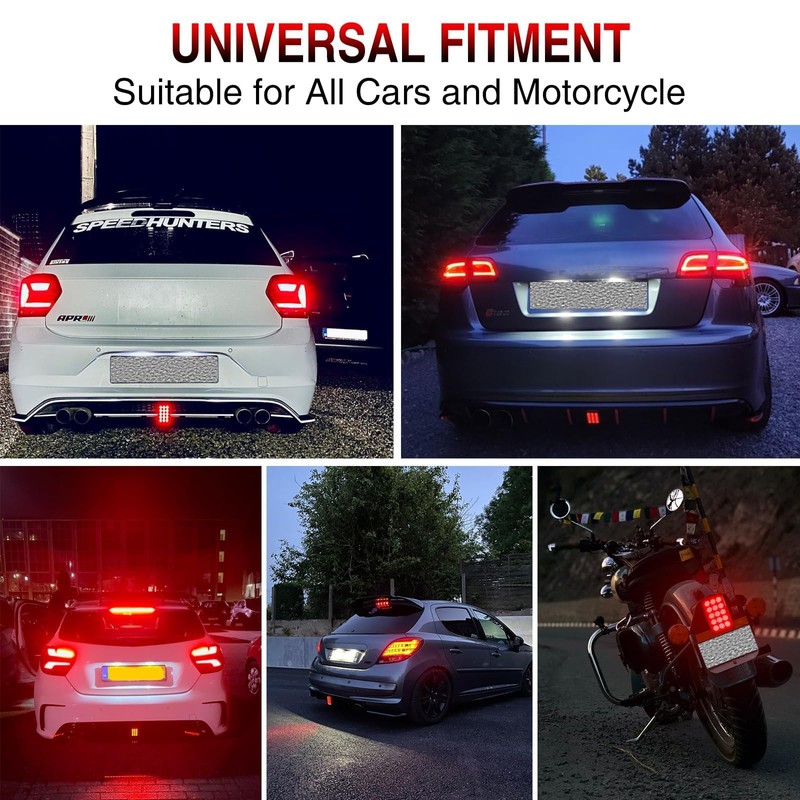 AUTOXBERT F1 Style Immitation LED Brake Light, Universal Rear 3rd
