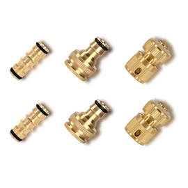 6pcs Schlauchanschluss,3/4 zoll schlauchanschluss,Adapter wasserhahn gartenschlauch,1/2 zoll schlauchanschluss,Hahnverbinder,Gartenschlauch adapter wasserhahn,Zum Anschluss von Gartenschlauchen