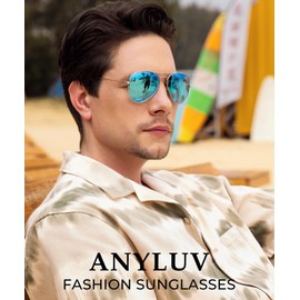 Polarized Aviator Sunglasses For Women Men Vantage Mens Sunglasses Running Fishing Driving with UV Protection