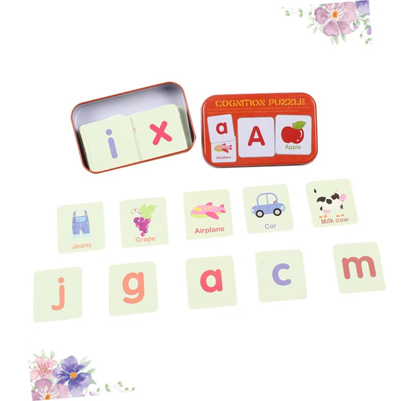 Kisangel 1 Set Literacy Puzzle Board Educational Cognitive for Boys