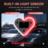 DICIMITH Solar Power Heart Light for Car, 1PCS