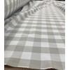 1" Checkered Gingham PolyPoplin Fabric by The Yard - 60