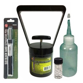 Sluice Monkey Black Sand Pocket & Pull Magnets, 3oz Sniffer Bottle and Glass Vial for Your Gold Panning