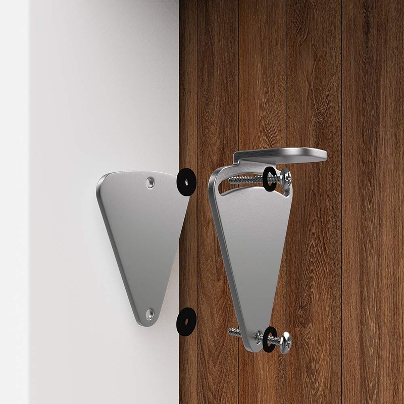 WINSOON Barn Door Lock Hardware Stainless Steel Sliding Privacy Latch
