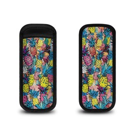 Luarisgur Pineapple Reusable Popsicle Bags Ice Pop Sleeves Popsicle Holder Bags for Kids Popsicle Sleeves Ice Pop Sleeves Washable Ice Freezer Protective Cover 6 Pack