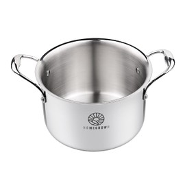 Homegrown Stainless Steel Stockpot, High-Grade Triply