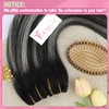 YoungSee Wire Hair Extensions Ombre Black 16inch 80g Secret Wire