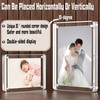 EKINIYAR 4x6 Acrylic Picture Frames, 20% Thicker Block, Clear Picture