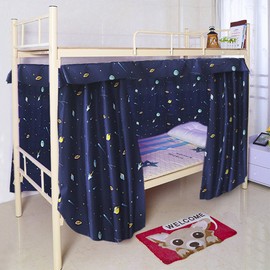 Cabin Bunk Bed Tent Curtain Cloth Dormitory Mid-sleeper Bed Canopy Spread Blackout Curtains Dustproof Mosquito Protection Screen Net