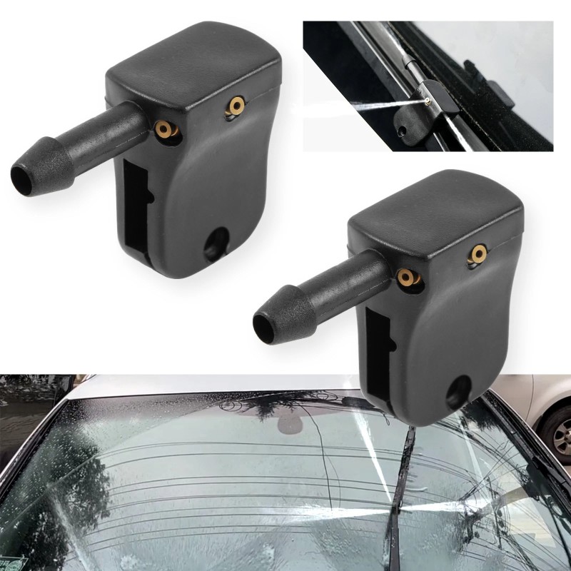 XUKEY Pair Washer Nozzle Jet Spray Clip Under Wiper Arm