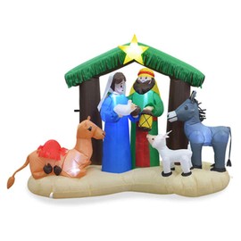 Winter Wonder Lane 6.5' Inflatable LED Nativity Scene
