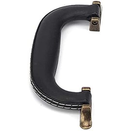 CynKen 1 Pieces PU Leather Handle For Guitar Musical Box Handbags Gift Boxes Wine Boxes Luggage Toolbox Trolley Instrument Case Black Bronze