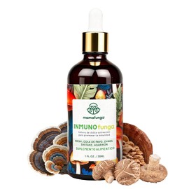 InmunoFunga - Extracto de 5 Hongos | Tintura de Doble Extracción con Reishi, Chaga y Cola de Pavo | Complemento Nutricional para el Estilo de Vida Activo | Frasco de Alta Absorción | 30ML