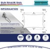 Windscreen4less 16' x 20' Sun Shade Sail Rectangle Canopy in