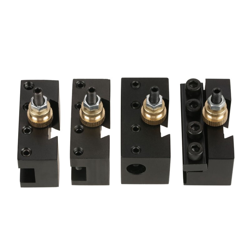 4pcs Mini Lathe Quick Change Tool Post Holder Kit Boring