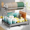 Sakugi 2-Tier Dish Drying Rack - Stainless Steel Dish Rack