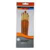 Daler-Rowney Simply Acrylic Brush, Gold Taklon Synthetic Hair, Short Handle,