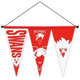 Sydney Swans AFL Footy Set of 3 Felt Wall Pennant