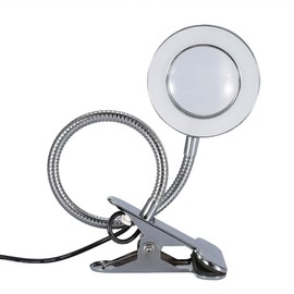 Magnifying Lamp, Portable Clip Permanent Makeup Tattoo Reading 2.5 Times Magnifier Magnifying USB Light Lamp for Makeup Lip Eyebrow Permanent Tattoo Skincare Beauty Reading Working Study