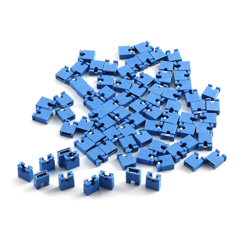 ZYAMY 30PCS 2.54mm Jumper Caps Circuit Board Shunts Short Circuit