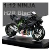 Xopexld Kawasaki H2r Miniatura Moto Metal Con Luz Y Sonido