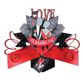 Second Nature Pop Ups VPOP043A Valentine's Day Pop Up Card