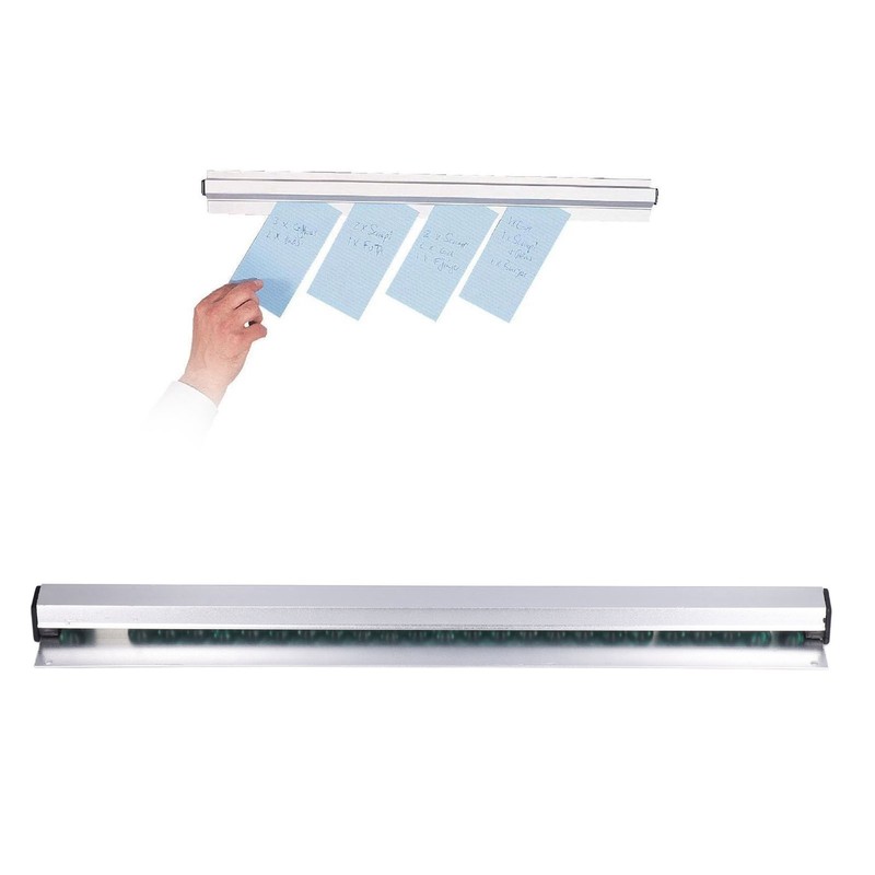 Aluminium Alloy Ticket Rack Wall Mounted Slide Check Rack Kitchen