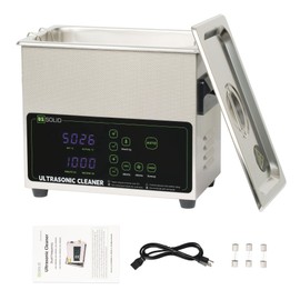 U.S. Solid 3L Ultrasonic Cleaner - 28/40kHz Dual-Frequency Digital Ultrasonic Cleaning Machine with Heater, Timer, and Degas Function