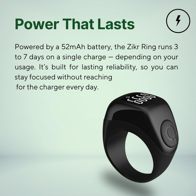 TAKVA - Zikr Ring Flex Advance | Improved, Smart Tasbih