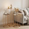 OIHYA 3PCS Cylinder Stands for Parties, Gold Metal Plant Cylinder