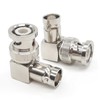 2pcs BNC to BNC 90 Degree Coaxial Adapter, BNC Right
