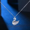 MICMIF 925 Sterling Silver Swan Pendant Swan Women's Pendant with