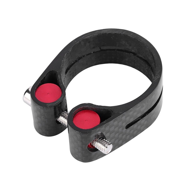 35mm Carbon Fiber Mountain Bike Bicycle Seat Post Clamp Quick