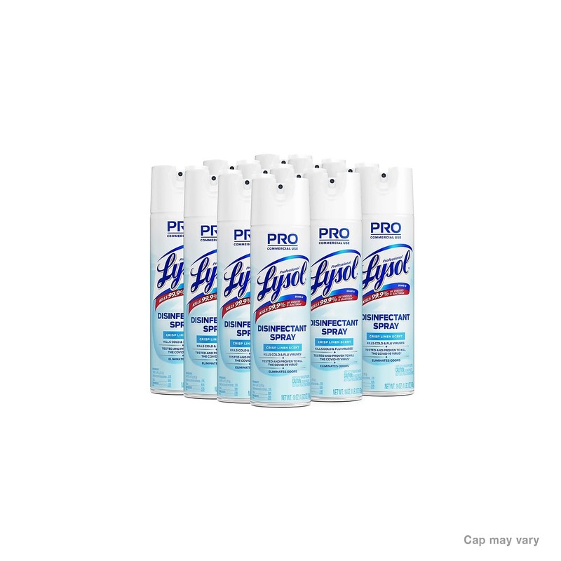 Lysol Disinfectant Spray, Household Essential Cleaning Supplies, Multi-Purpose Room Spray,