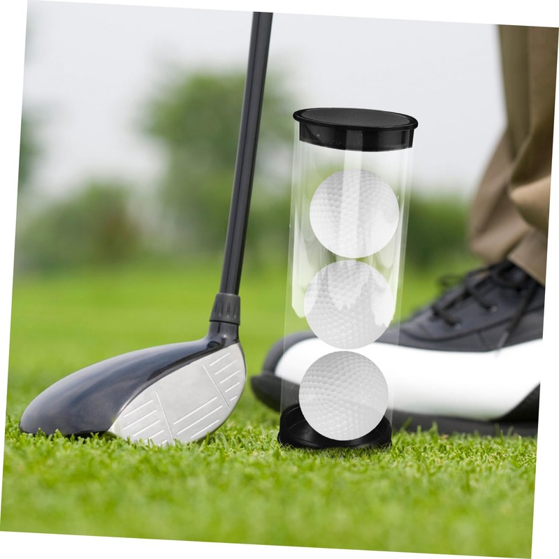BESPORTBLE Golf Balls Storage Box Plastic Golf Tube Anti-Scratch Dust-Resistant