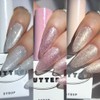 Buttergel The White Glitter Magnetic Gel 3 types, single item